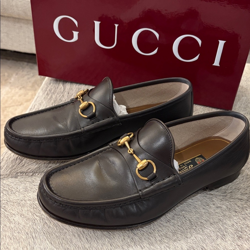 MEN'S HORSEBIT 1953 LOAFER Gucci size 8.5, fits as USA 9.5 men’s, genuine - Picture 8 of 14